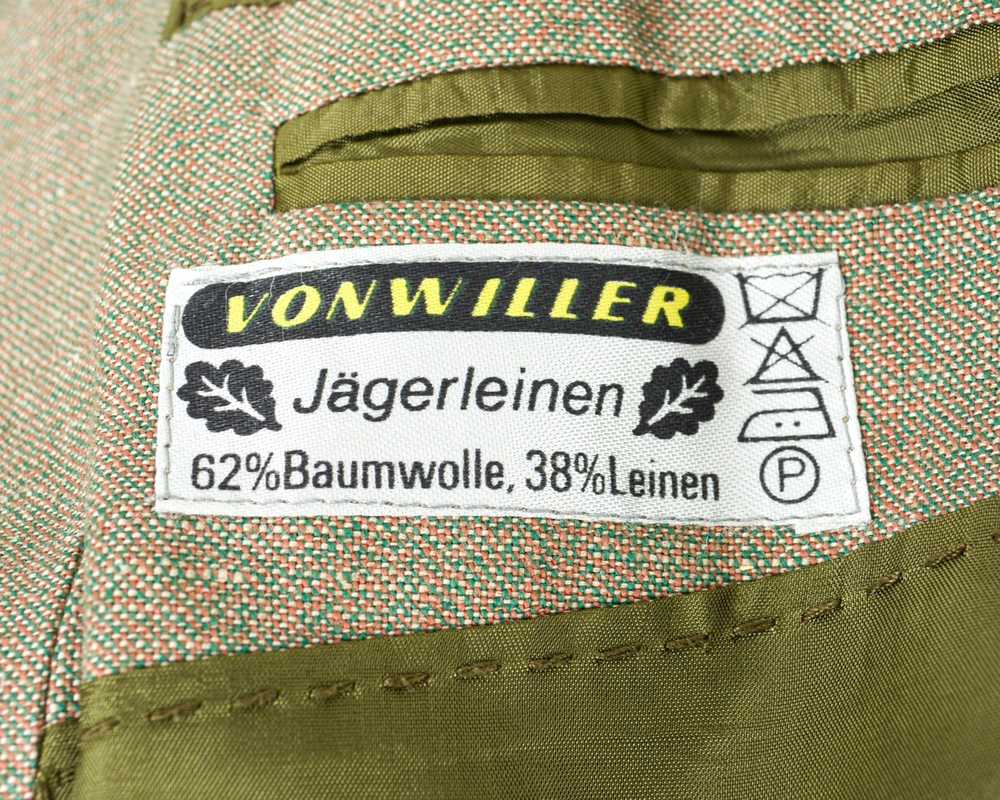 German × Vintage Trachten Linen Cotton Blazer Ger… - image 6