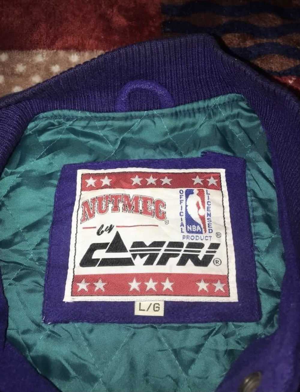 NBA × Varsity Jacket × Vintage Vtg Charlotte Horn… - image 3