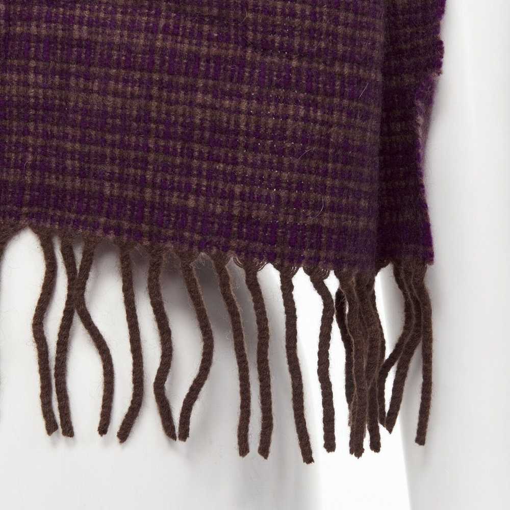 Max Mara MAX MARA 100% cashmere brown purple wove… - image 2