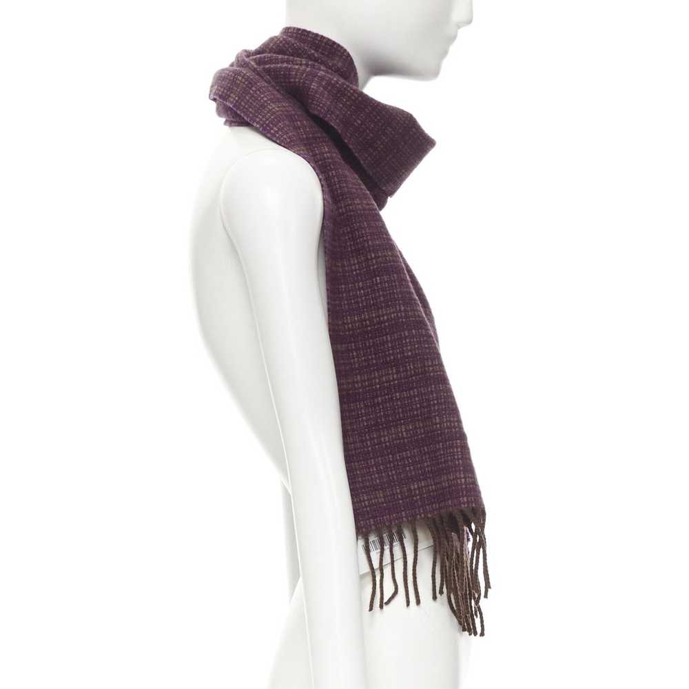 Max Mara MAX MARA 100% cashmere brown purple wove… - image 4