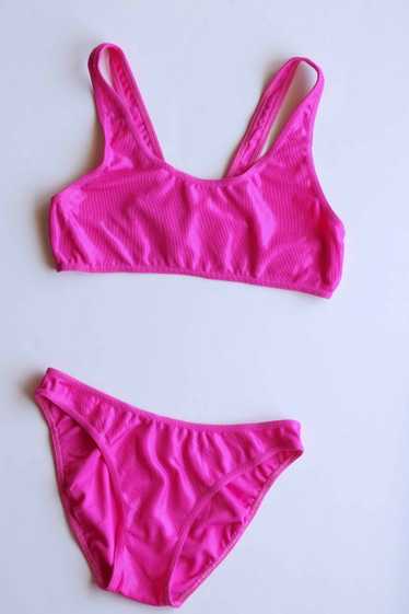 BARNERT Rib Pink Kids Swimsuit