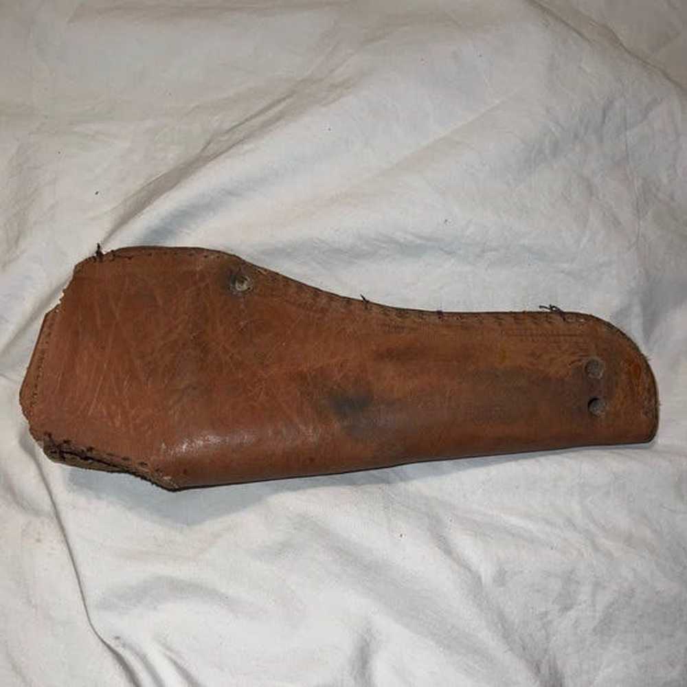 Vintage Vintage Tooled Leather Gun Holster Wester… - image 6