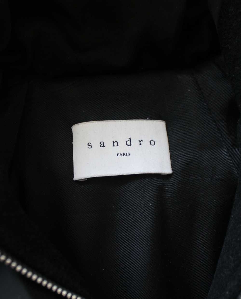 Sandro Sandro Raccoon Fur Womens Wool Coat - image 7