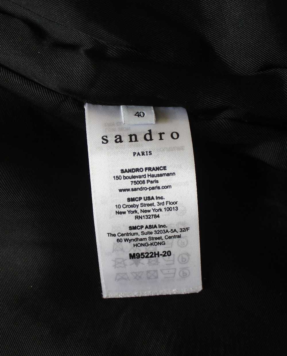 Sandro Sandro Raccoon Fur Womens Wool Coat - image 9