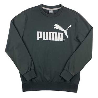 Puma Vintage Puma Spellout Sweatshirt Dark Green … - image 1