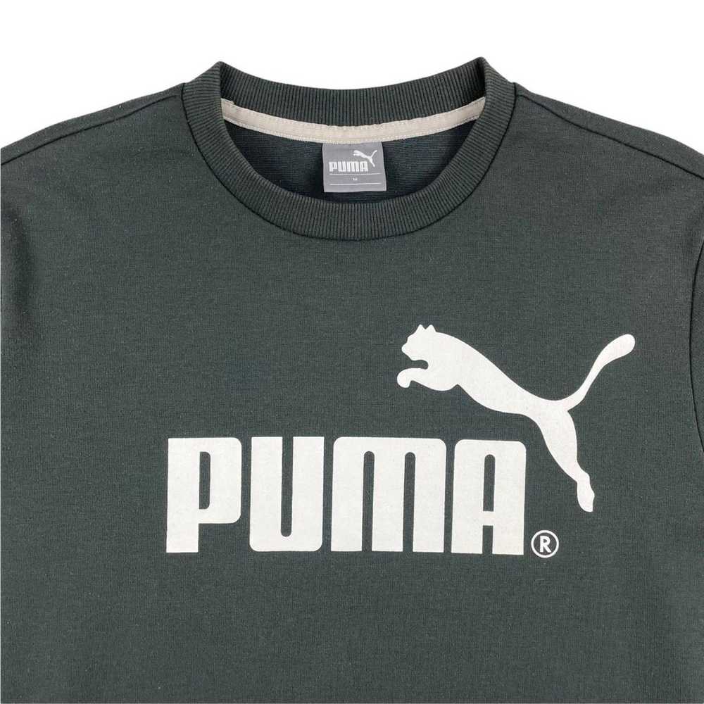 Puma Vintage Puma Spellout Sweatshirt Dark Green … - image 2