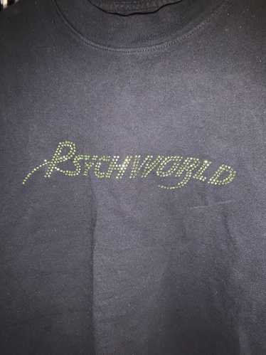 Psychworld Psychworld Green rhinestone T shirt - image 1