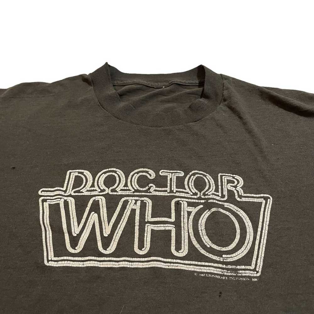 Movie × Vintage 1987 Doctor Who Shirt - image 2