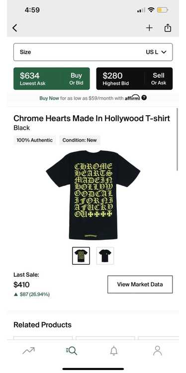 Chrome Hearts Chrome Hearts Hollywood tee