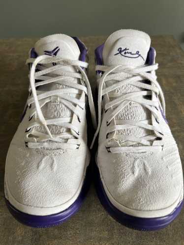 Nike Kobe AD Mid Baseline Size 7.5 Purple White Sneakers 922482-100 Men's