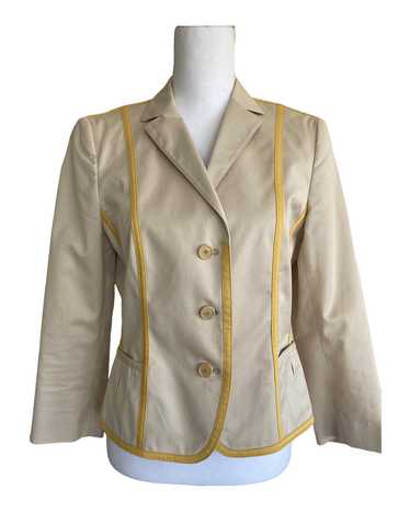 Akris Punto Tan and Yellow Blazer, 8