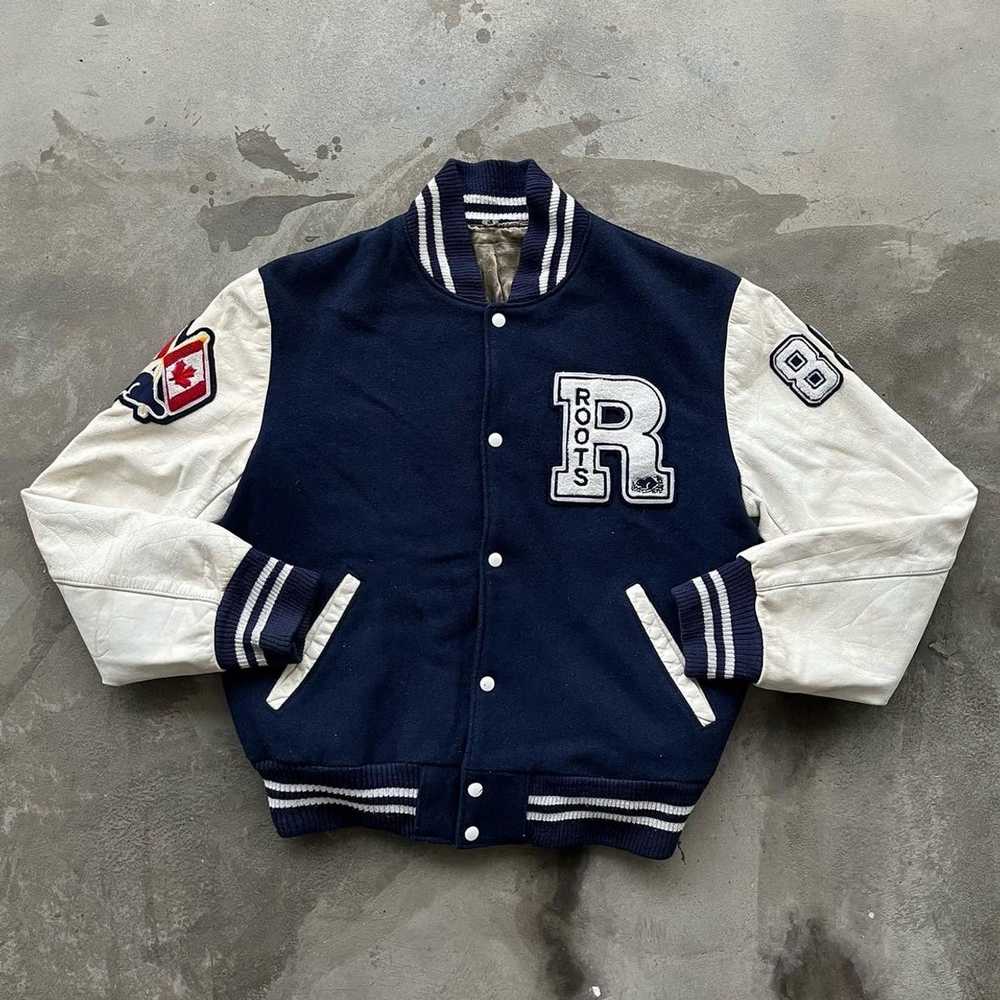 Roots × Varsity Jacket × Vintage 1989 Roots Canada Va… - Gem