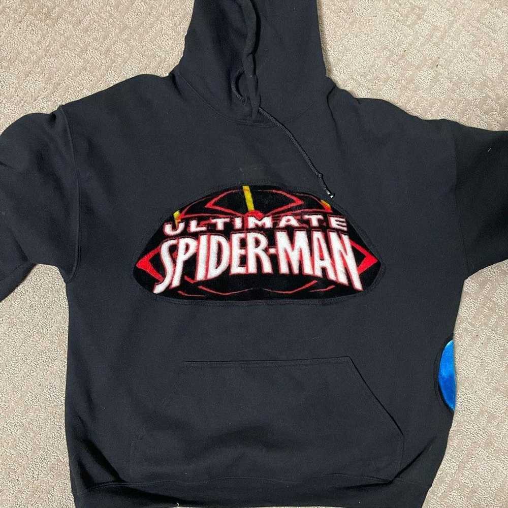 Streetwear × Vintage Reworked Spiderman Blanket H… - image 1