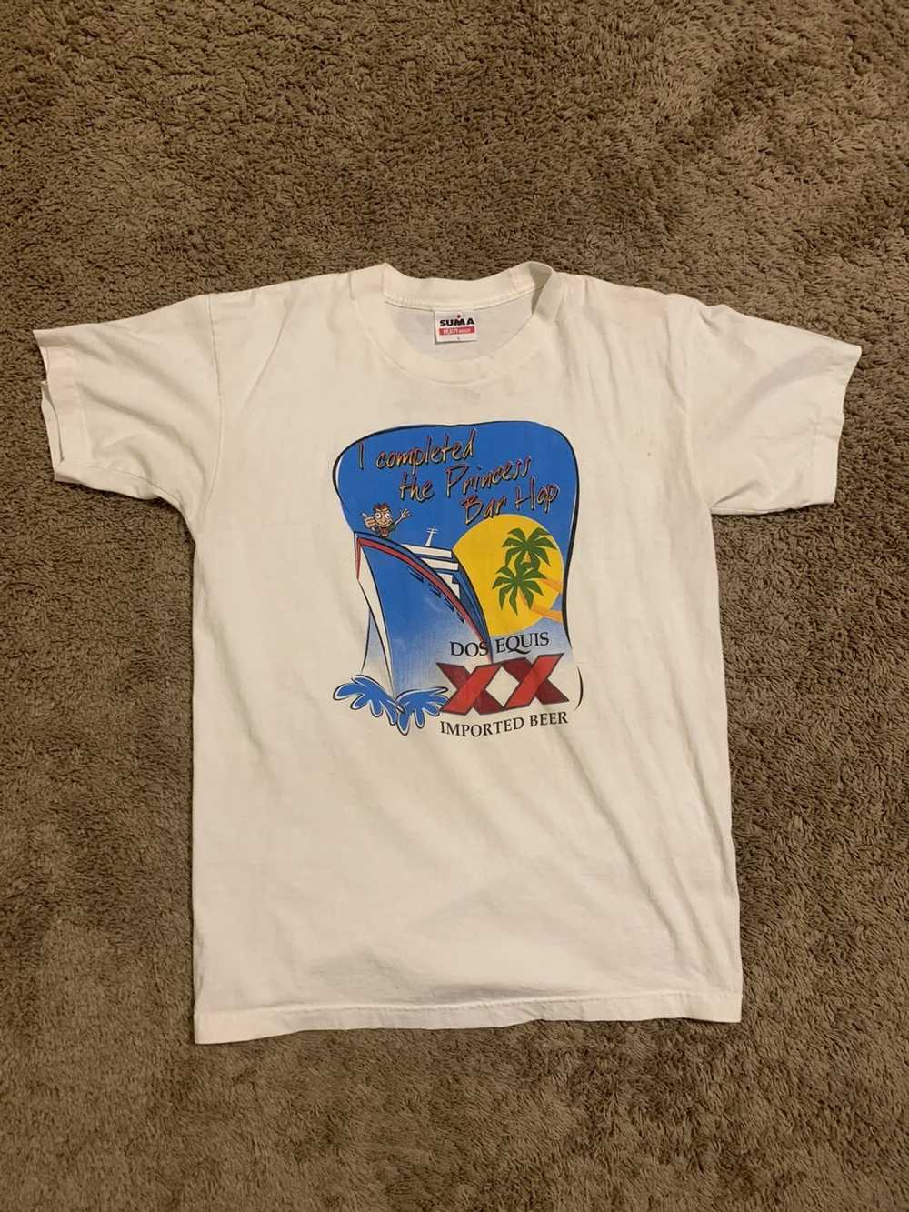 Jerzees Vintage Dos Equis imported beer shirt 90s… - image 1
