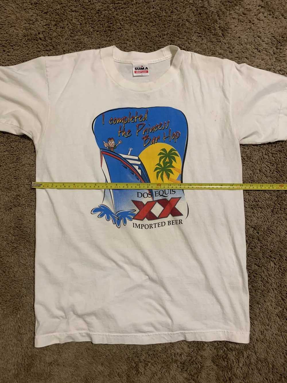 Jerzees Vintage Dos Equis imported beer shirt 90s… - image 4