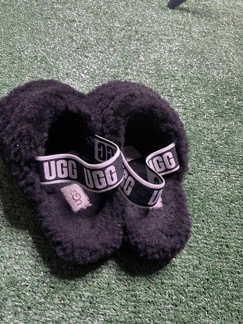 Ugg UGG WMN FUR SANDELS SLIPPERS (Tried On) Black - image 5