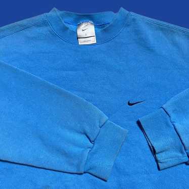 Nike × Vintage vintage 00s rare baby blue nike sw… - image 1