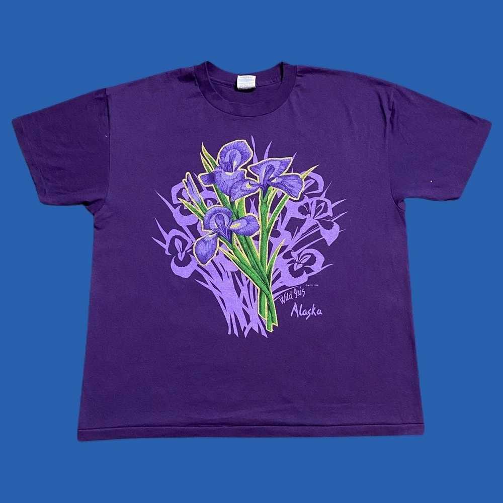 Vintage vintage 90s flower art shirt - image 2