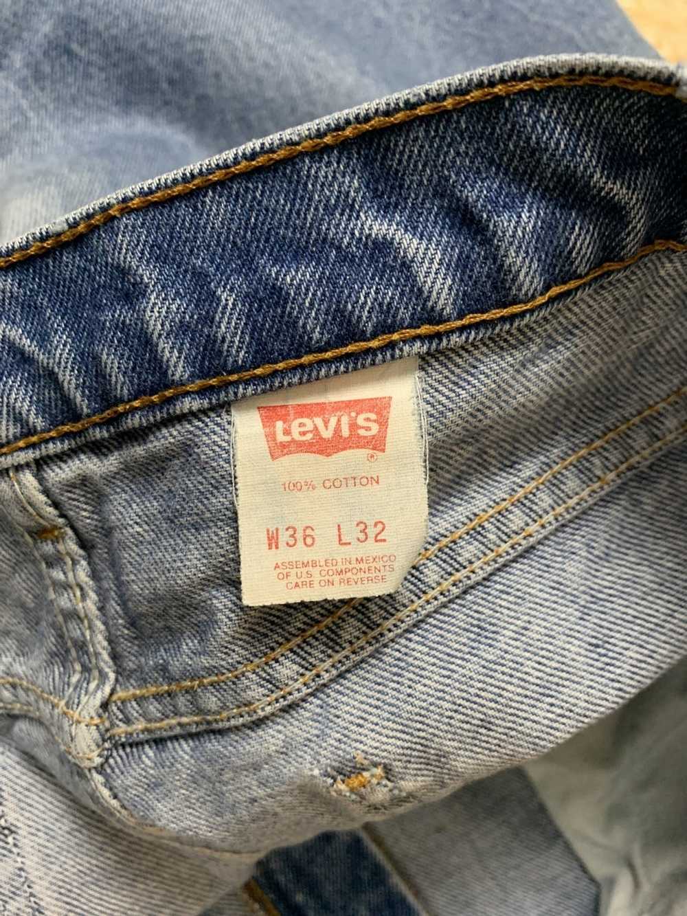 Levi's × Streetwear × Vintage 36x32 505 Natural D… - image 8