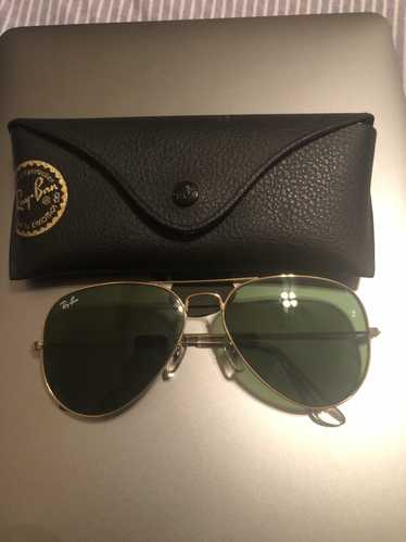 RayBan Ray Ban Gold Aviator Sunglasses