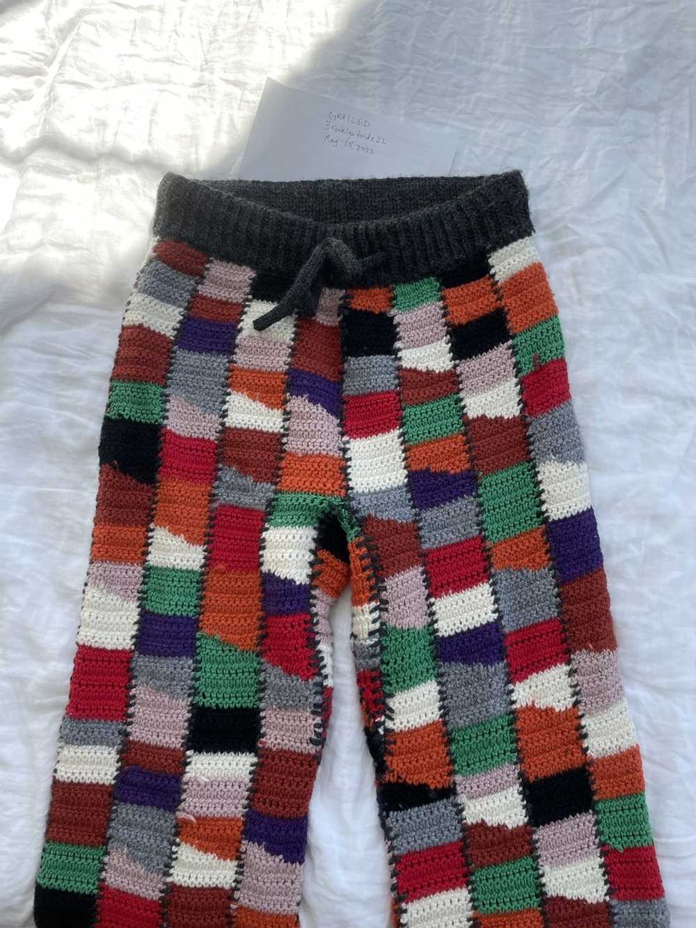 Marni Knit patchwork pants - image 1