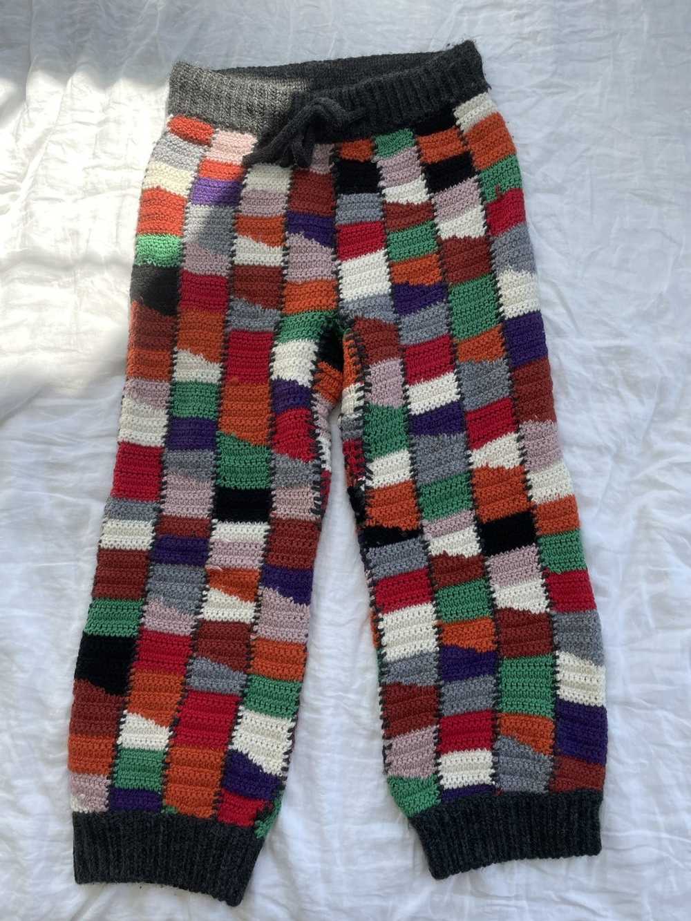 Marni Knit patchwork pants - image 2