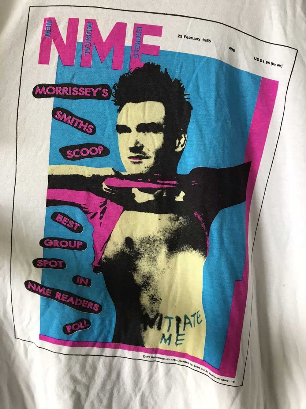 Rock T Shirt × Vintage Vintage 90s Morrissey Shirt - image 3