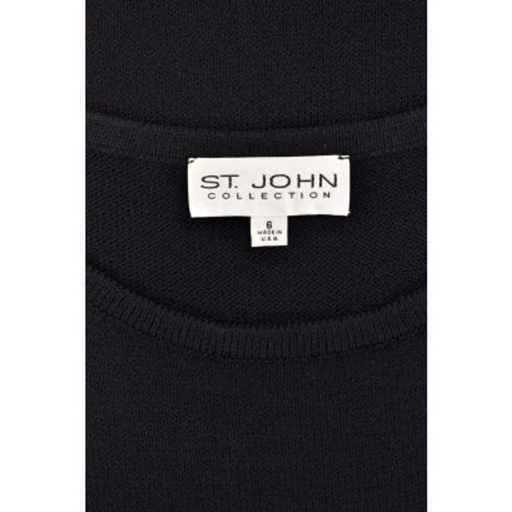St. John Collection Scoop Neck Scalloped Hem Dress - image 5