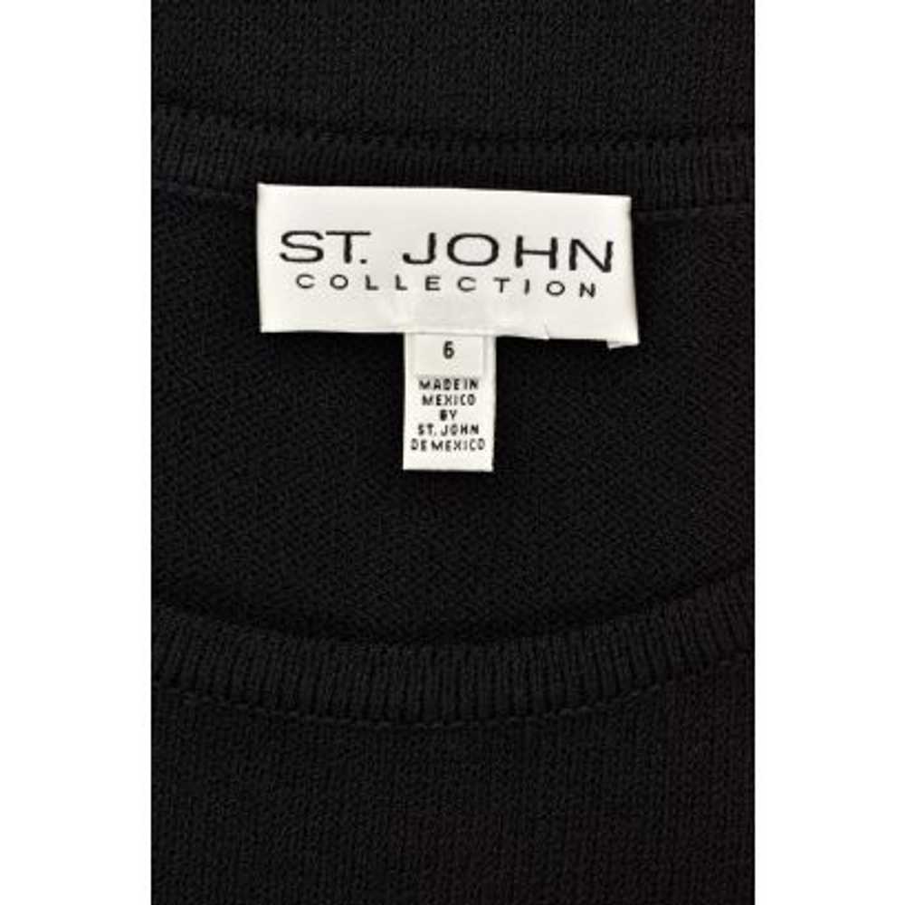 St. John Collection Scoop Neck Scalloped Hem Dress - image 6