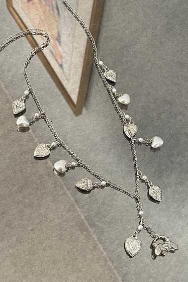 SILVERTONE FIGARO CHARM NECKLACE - image 1