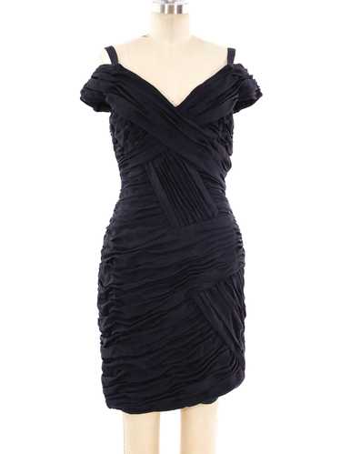 Arnold Scaasi Ruched Mini Dress - image 1