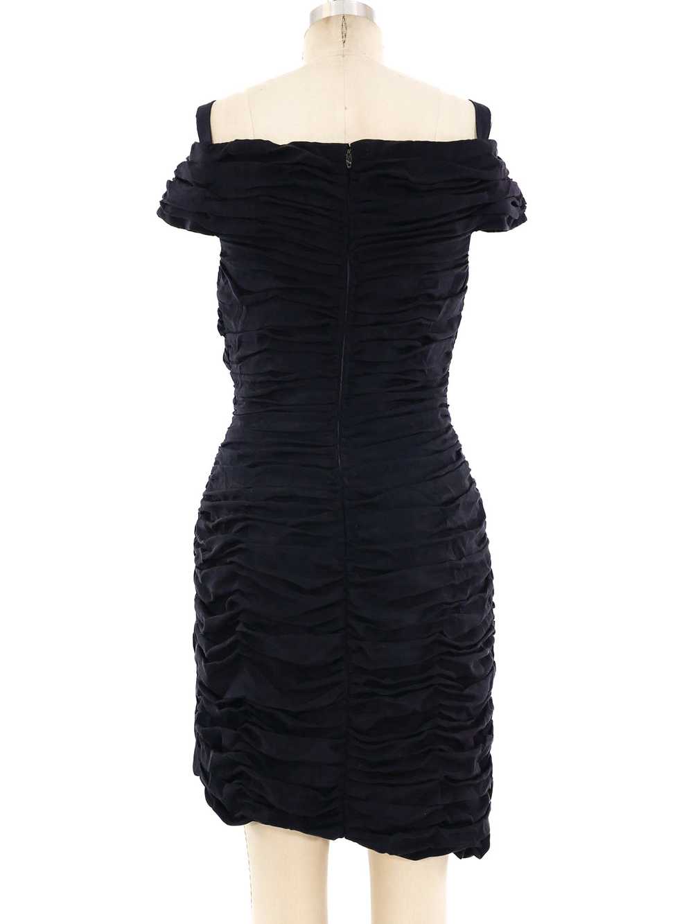 Arnold Scaasi Ruched Mini Dress - image 5