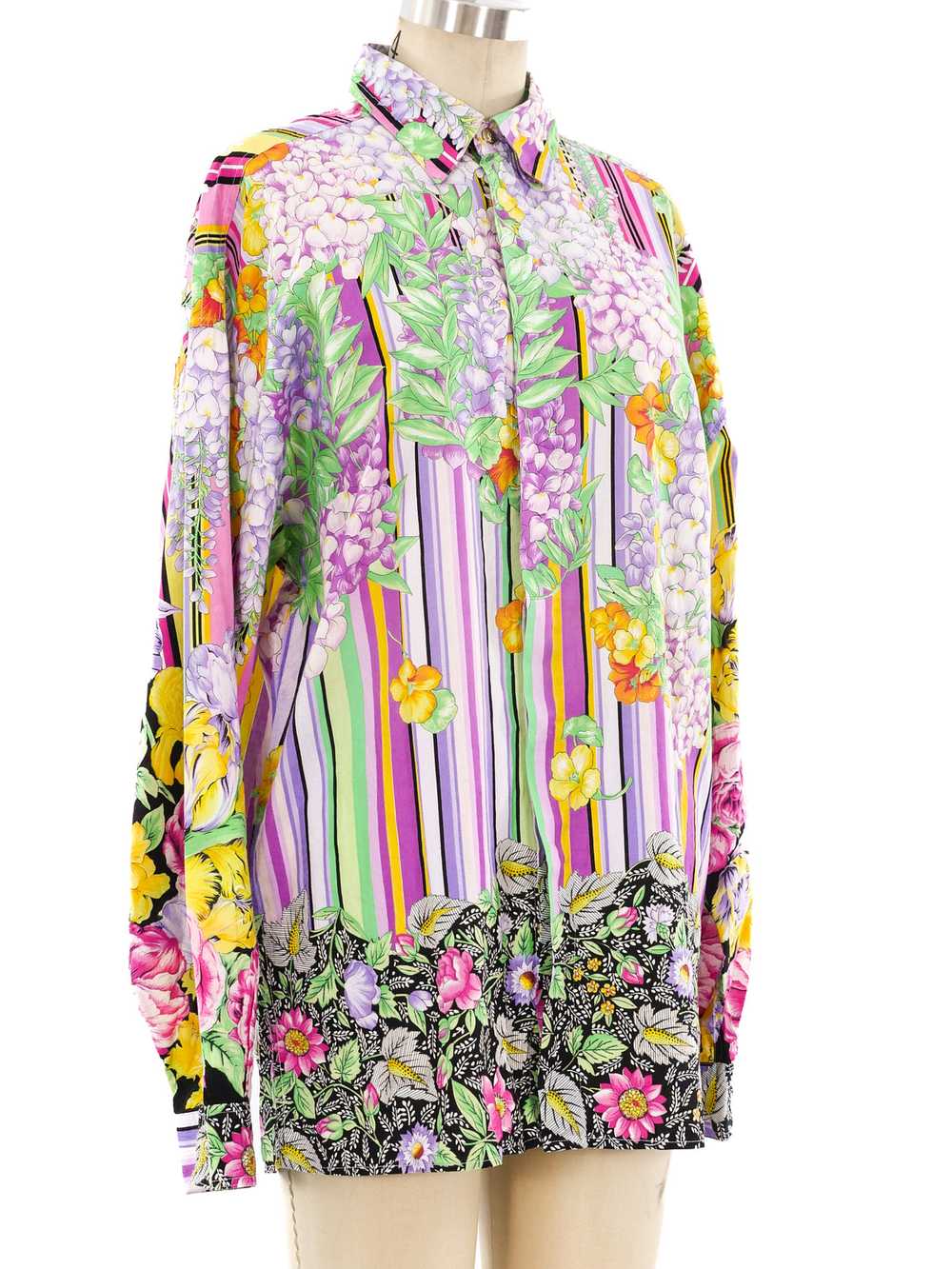 Versus by Gianni Versace Floral Printed Shirt - image 3