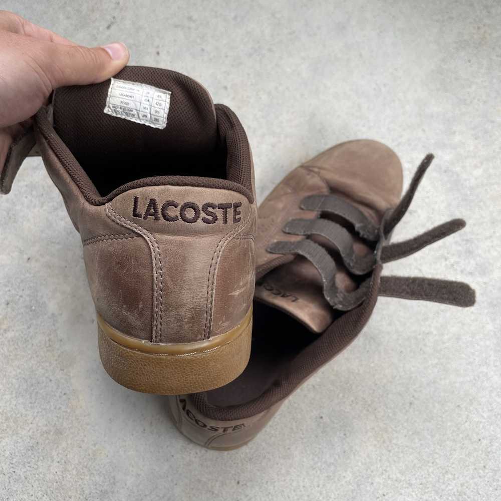 Lacoste × Vintage Lacoste Vintage Brown Leather P… - image 12