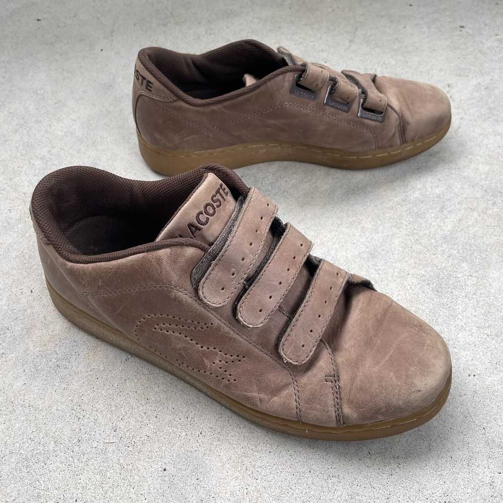Lacoste × Vintage Lacoste Vintage Brown Leather P… - image 3