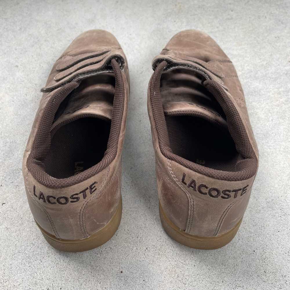 Lacoste × Vintage Lacoste Vintage Brown Leather P… - image 4