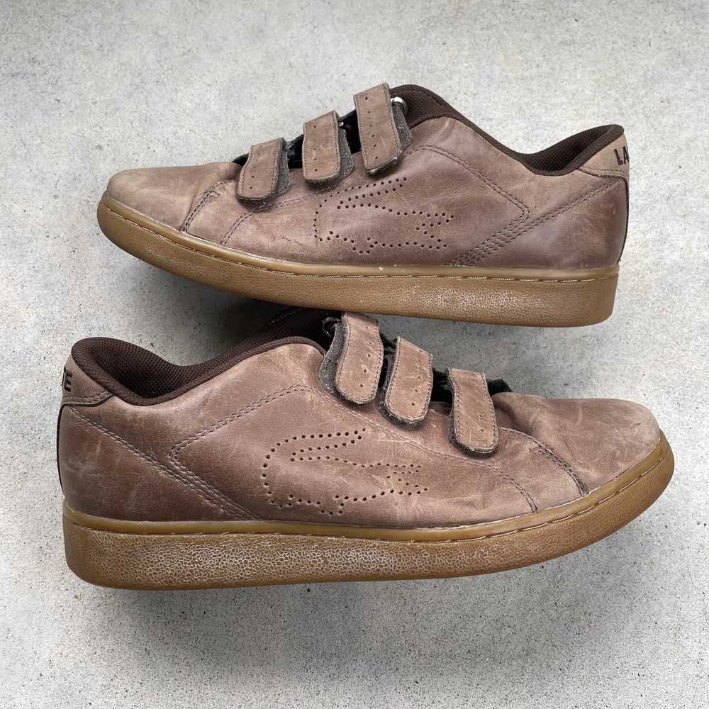 Lacoste × Vintage Lacoste Vintage Brown Leather P… - image 8