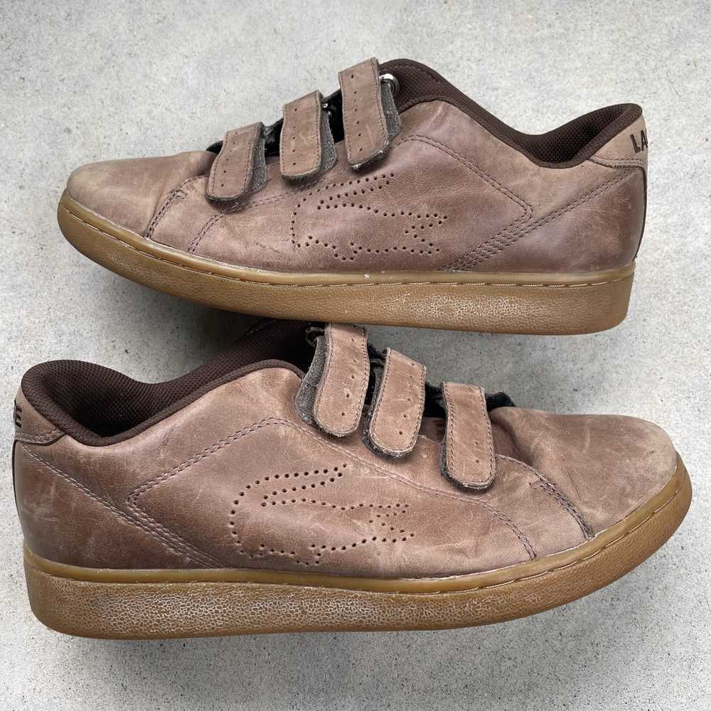 Lacoste × Vintage Lacoste Vintage Brown Leather P… - image 9