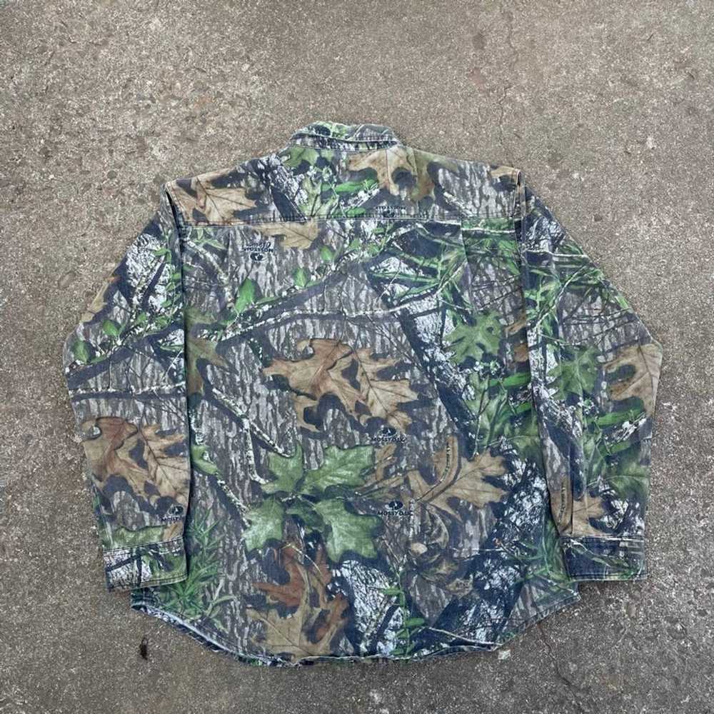 Vintage Fieldstaff Camo Button-Up Shirt Men's Lar… - image 3