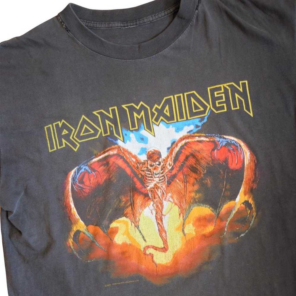 Band Tees × Iron Maiden × Vintage vintage 1992 ir… - image 3