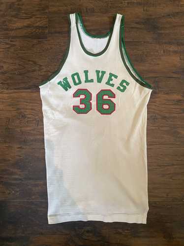 Vintage 1950s Rawlings Basketball Jersey Wolves 36 - image 1