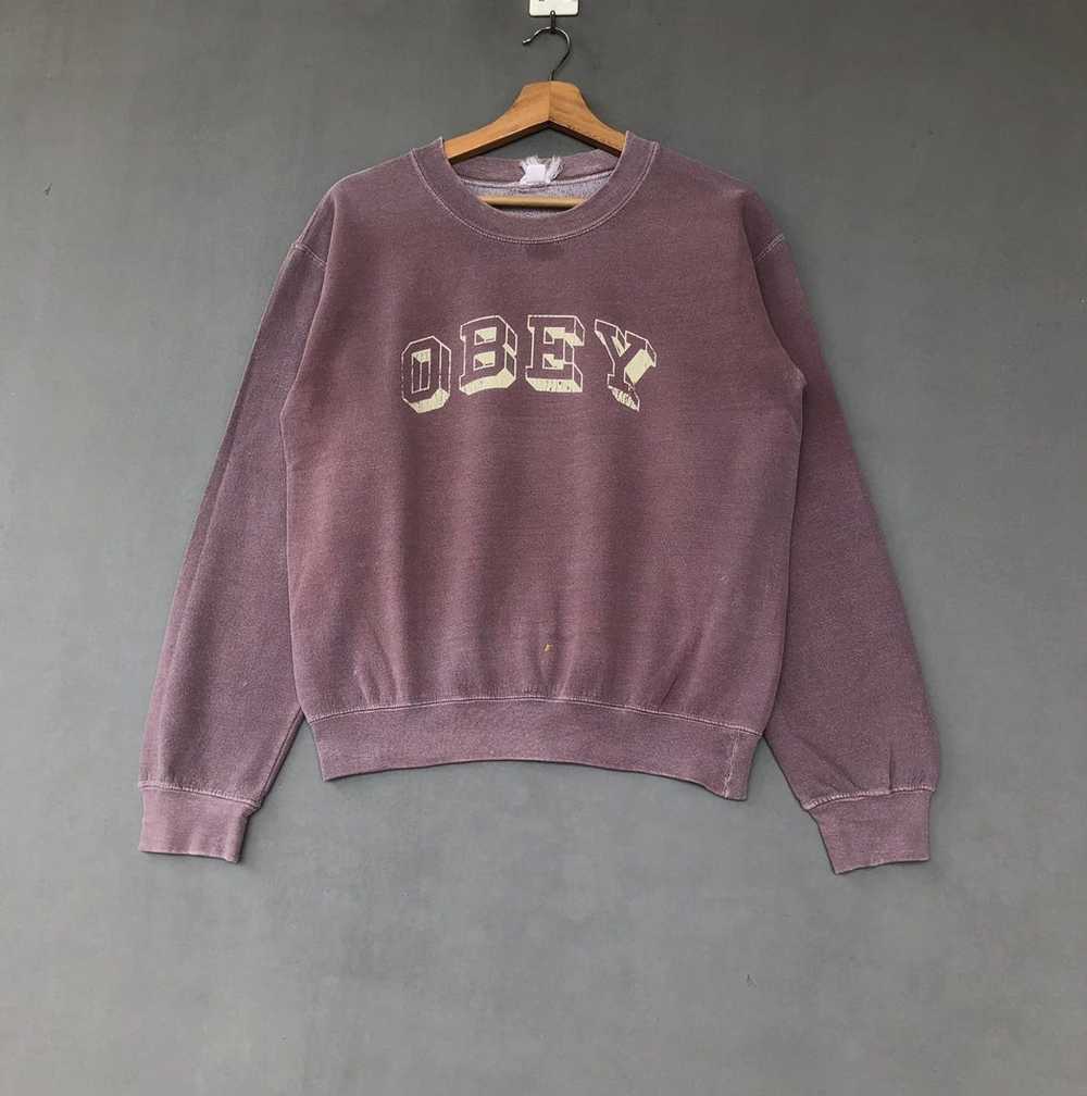 Japanese Brand × Obey × Vintage Obey Sweatshirt P… - image 1