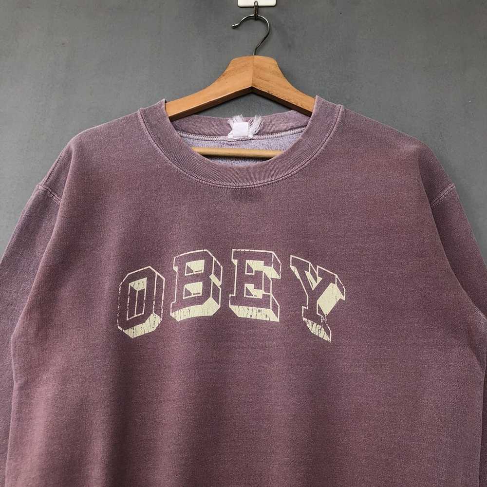 Japanese Brand × Obey × Vintage Obey Sweatshirt P… - image 3