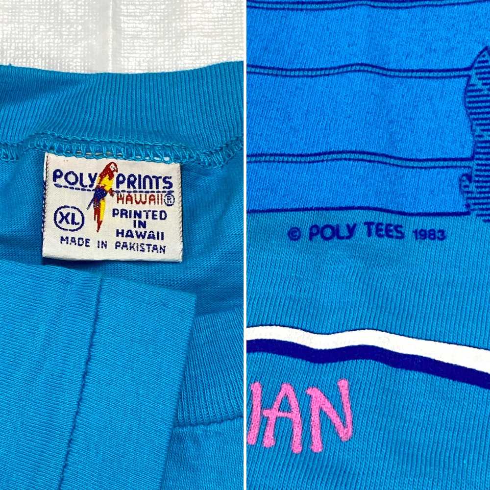 1980s Hawaiian Cruise Poly Tees t-shirt dated 1983 - image 3
