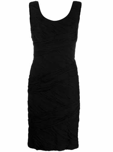 Lanvin Pre-Owned 1960s ruched fitted dress - Black - image 1