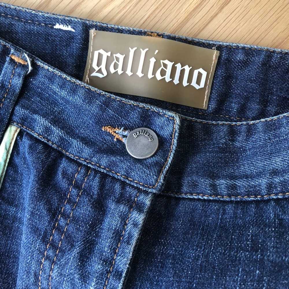 John Galliano Rare Vtg Mini Denim Skirt - image 6