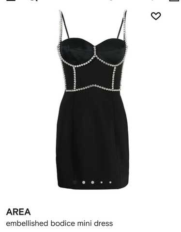 Other AREA Embellished Bodice Crystal Bustier Mini