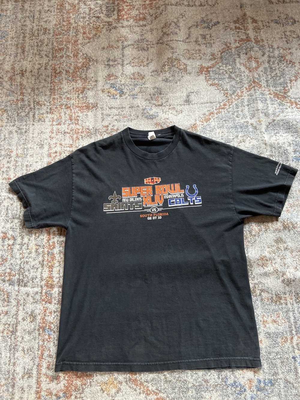 NFL × Vintage Vintage 2010 Super Bowl NFL T-Shirt - image 1