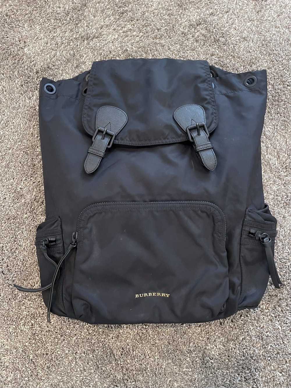 Burberry Burberry Nylon Backpack with leather - image 1