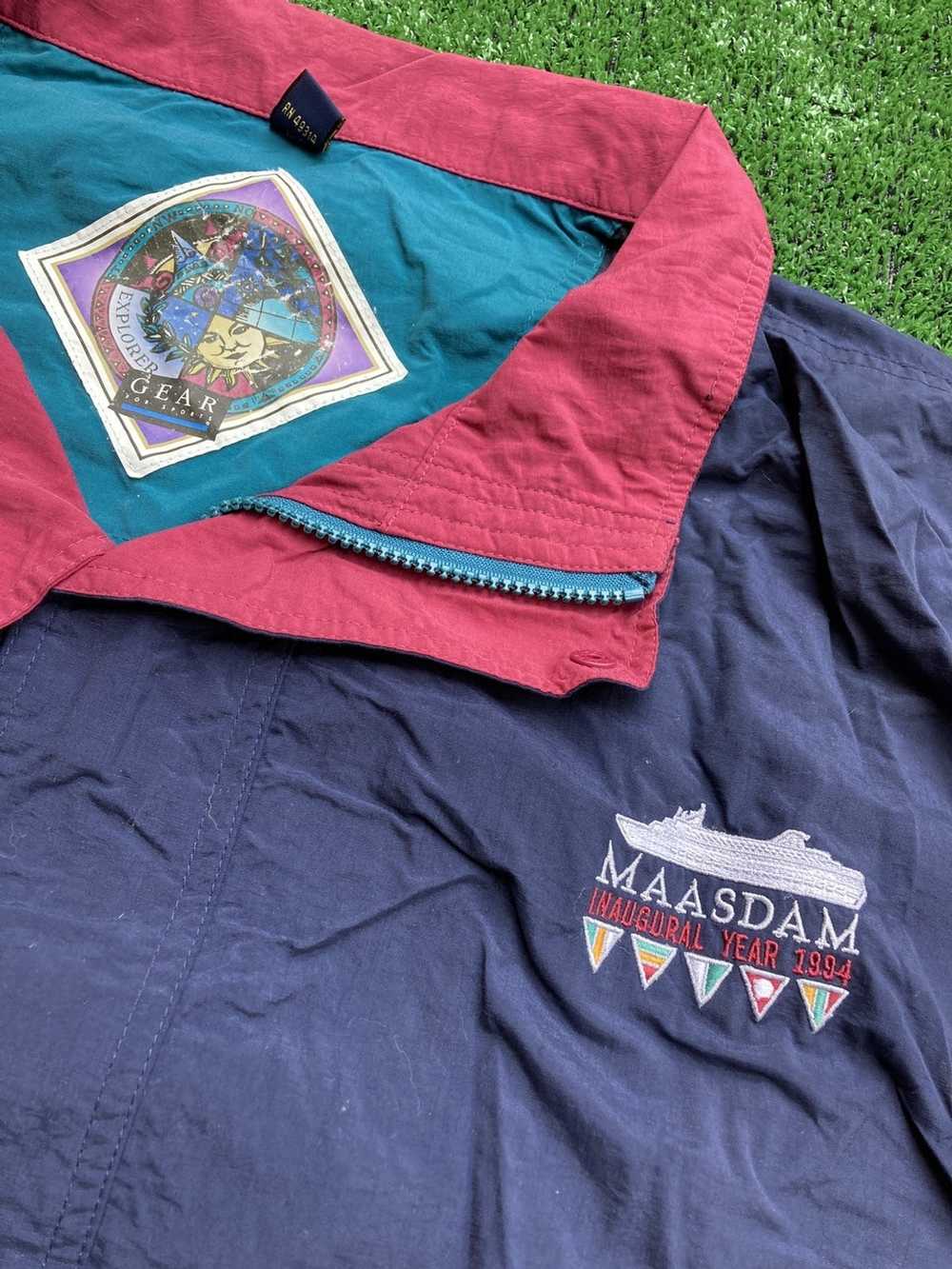 Made In Usa × Vintage Vintage 1994 Navy Windbreak… - image 1